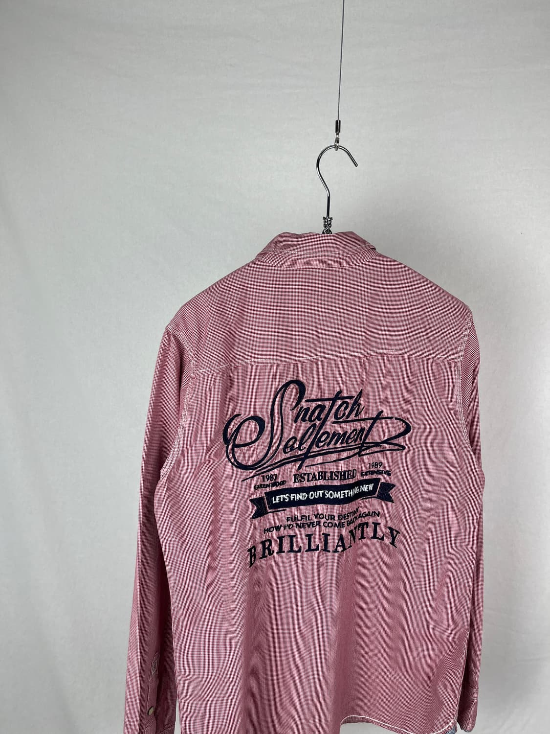 Vintage 자수 체크패턴 셔츠 상품이미지6