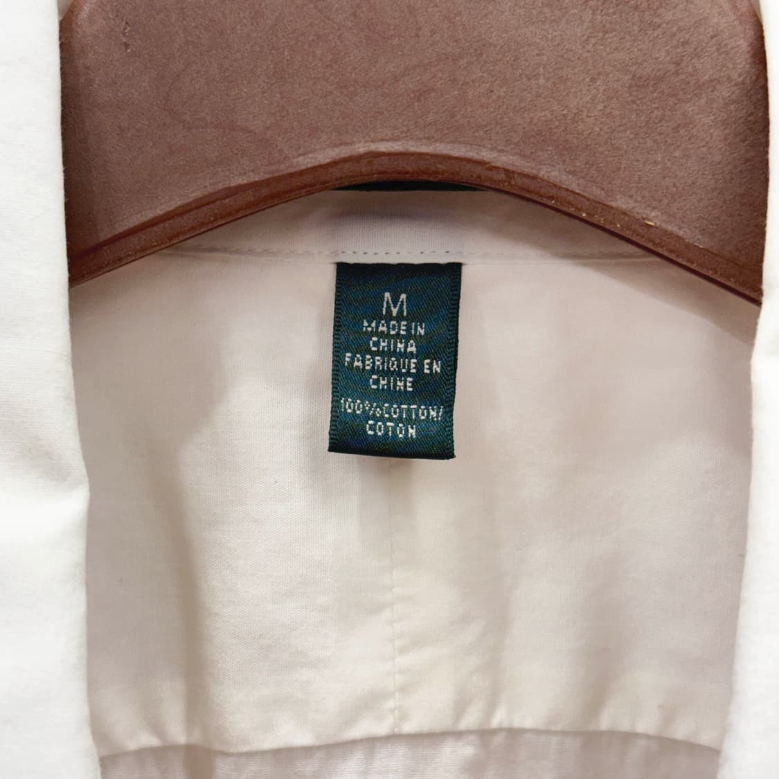 랄프로렌 코튼 셔츠 블라우스 프릴 러플 버튼 디테일 슬림핏 화이트 상품이미지7