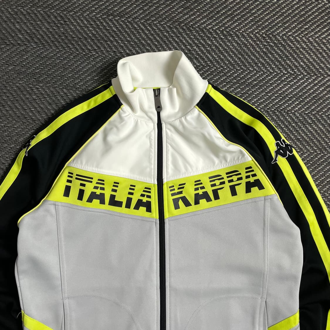 카파 올드스쿨 y2k 이탈리아 빅로고 형광 배색 트랙탑 져지y 5045 상품이미지5