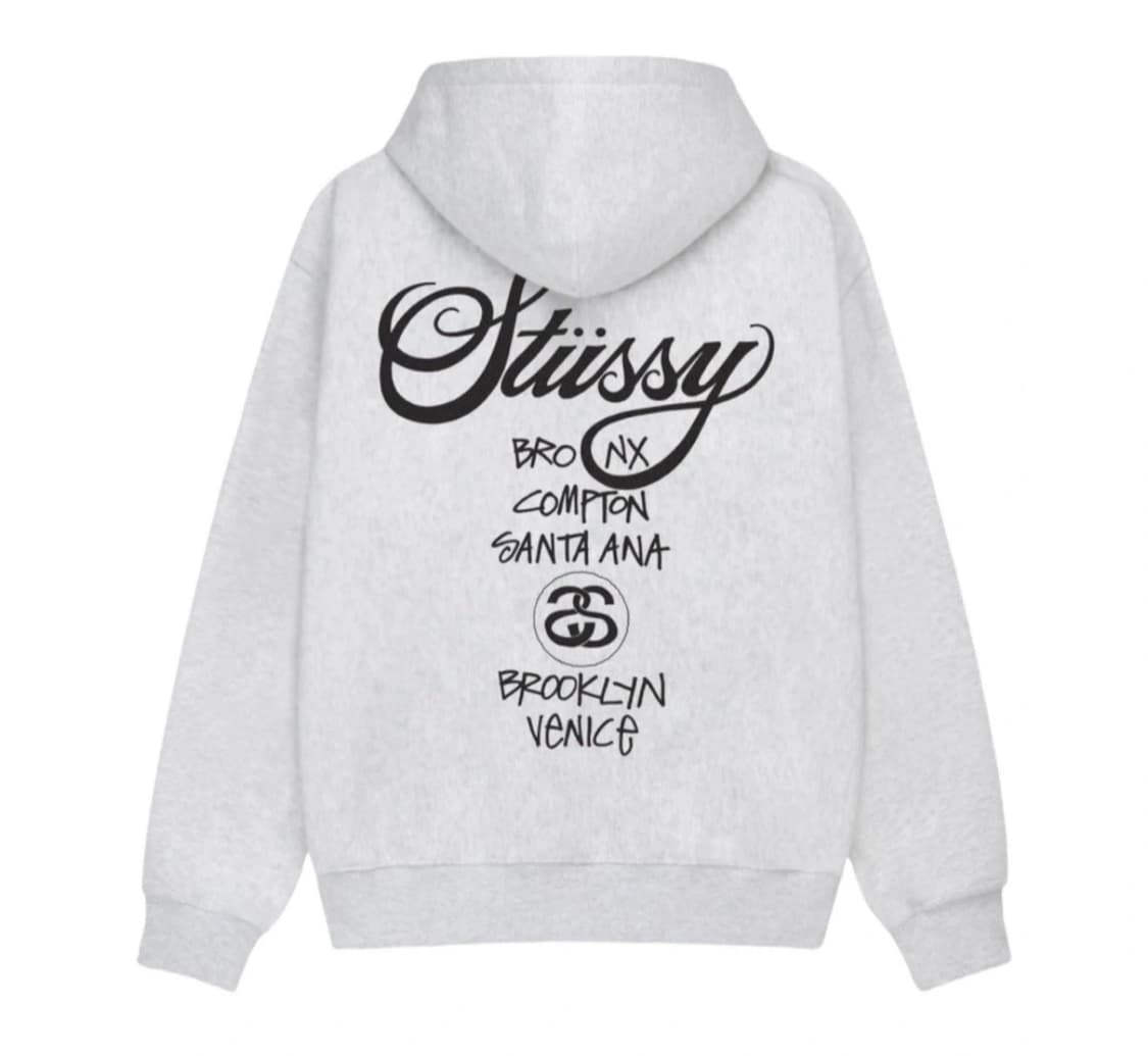 🤍[정품/미개봉]스투시 월드투어 애쉬헤더 후드집업🤍 상품이미지1