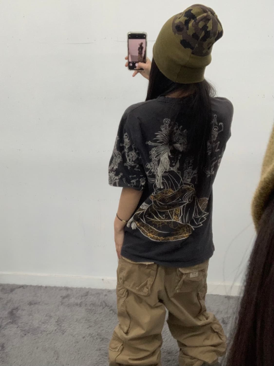 Cropped heads 재패니즈 프린팅 티셔츠 상품이미지2