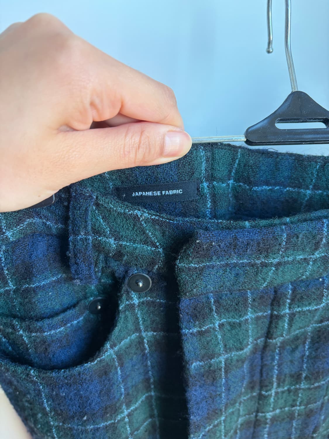 R13 울 체크 플리츠 스커트 팬츠 상품이미지4