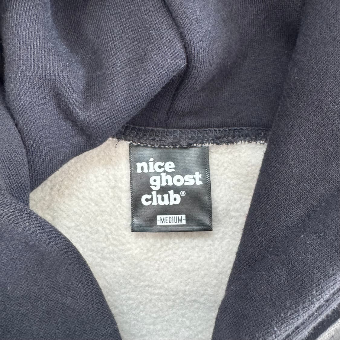 Niceghostclub 나이스고스트클럽 배색 후드티 상품이미지6