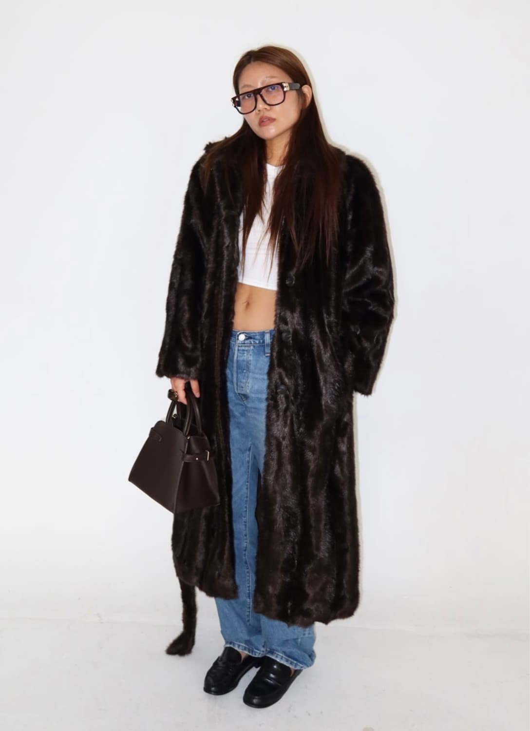 h&m 플러피벨티드 코트 (소쟌님 픽) 상품이미지3