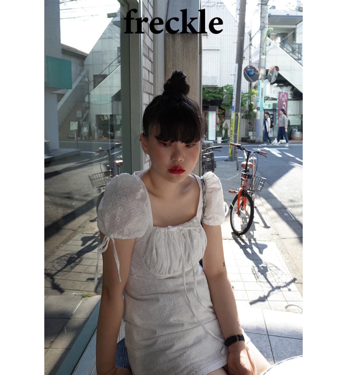 택포)프레클 원피스 flower needlepoint mini dress 상품이미지1