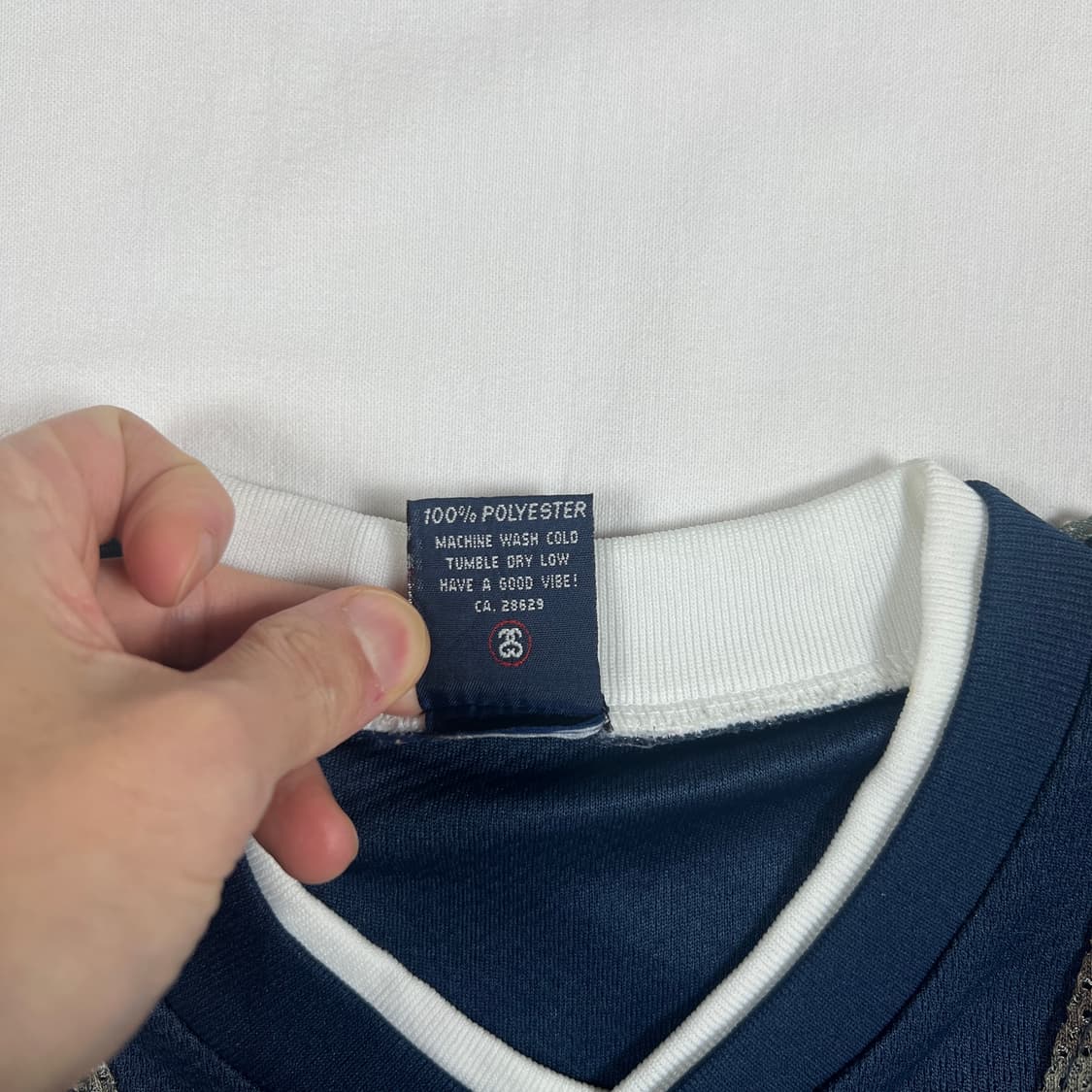 90‘s 스투시 stussy 빅로고 카모 레이어드 반팔저지 상품이미지6