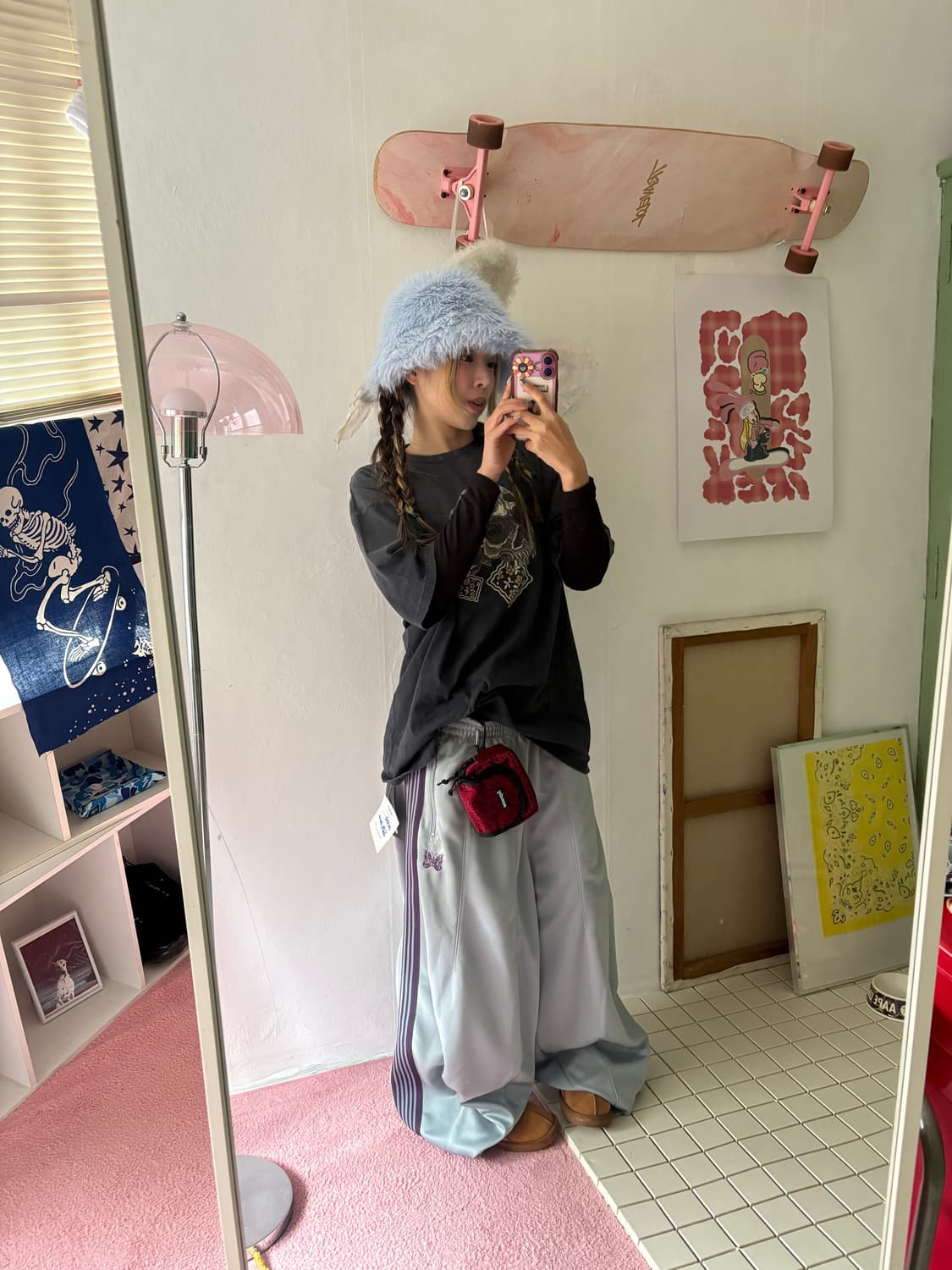 Needles 색소폰 HD 트랙팬츠 상품이미지5