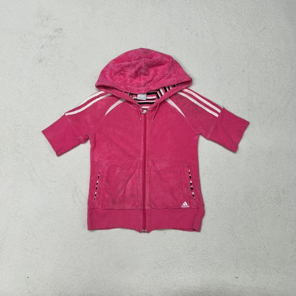 Adidas 00’s pink hood zip-up 상품이미지4