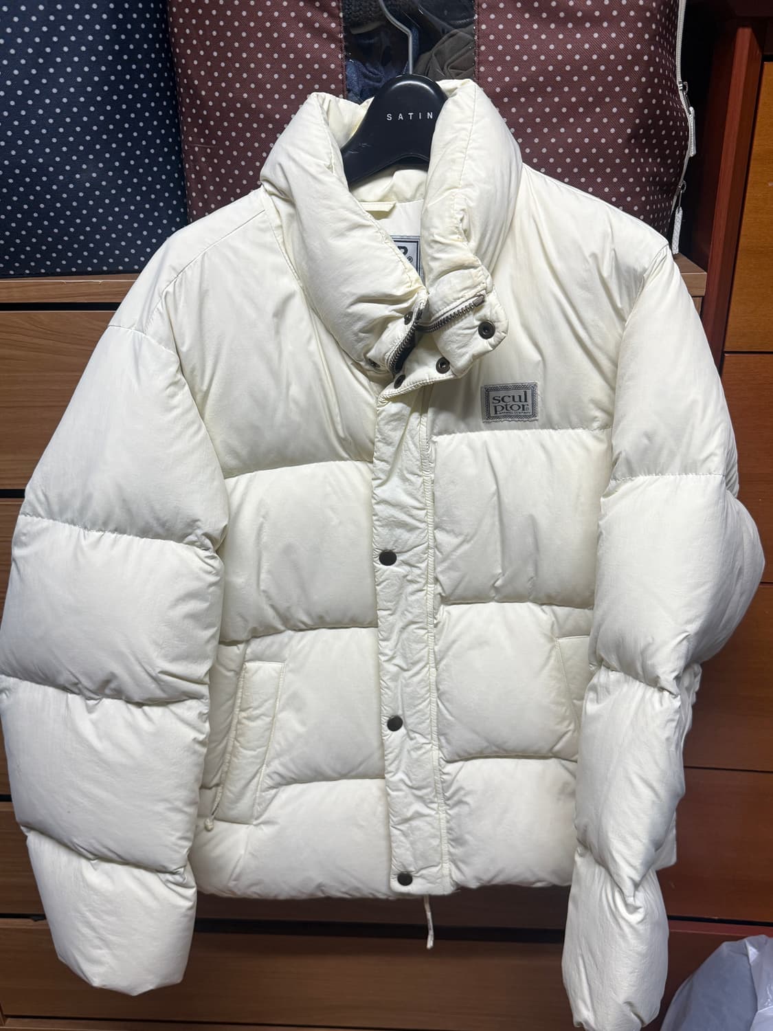스컬프터 아이보리 패딩 S 상품이미지1