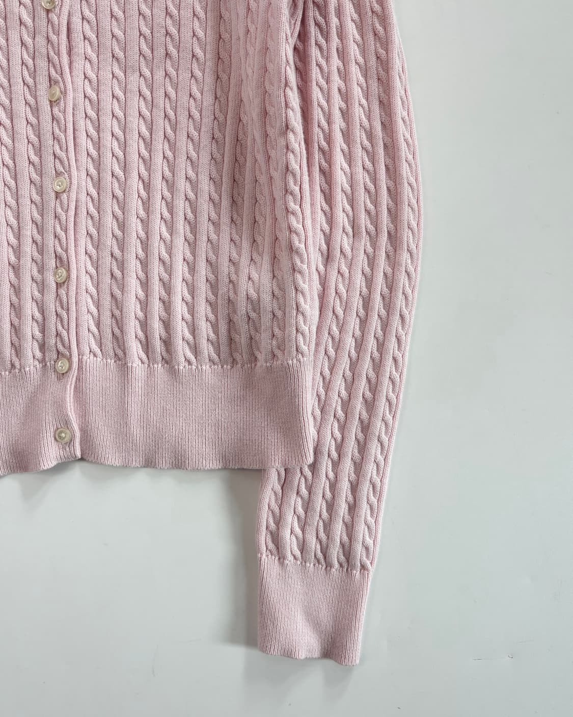 Polo 폴로 랄프로렌 걸즈 케이블 가디건 베이비핑크컬러 상품이미지6