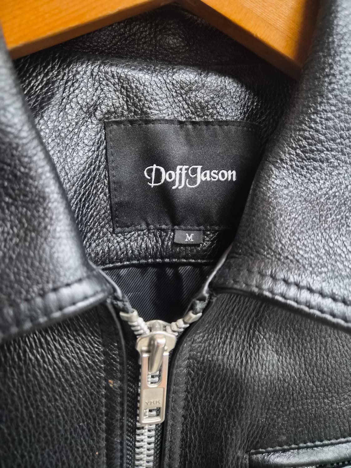 M) Doff Jason 도프제이슨 카우 하이드 레더 자켓 팝니다 상품이미지3