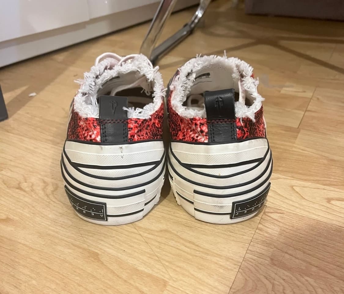 (290) 엑스베슬 GOP LOWS 파이썬 패턴 레드 스니커즈 상품이미지3