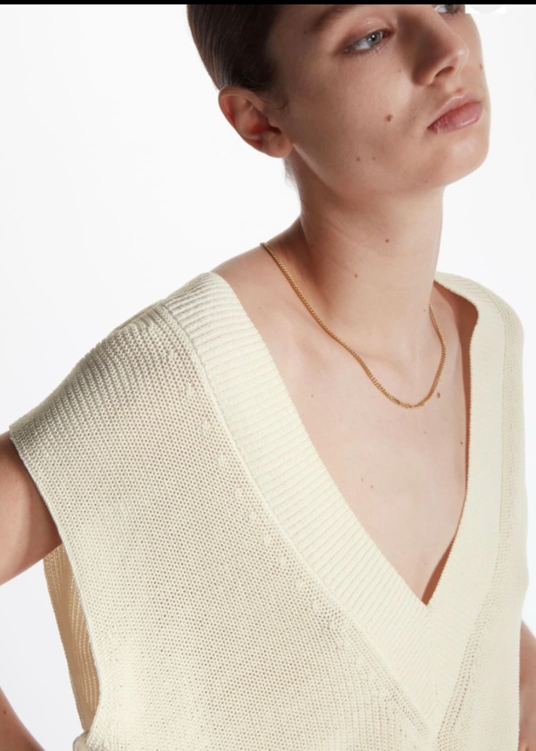 남녀공용COS 코스 여성 오버사이즈 니트 베스트 블랙 F 55-88 상품이미지5