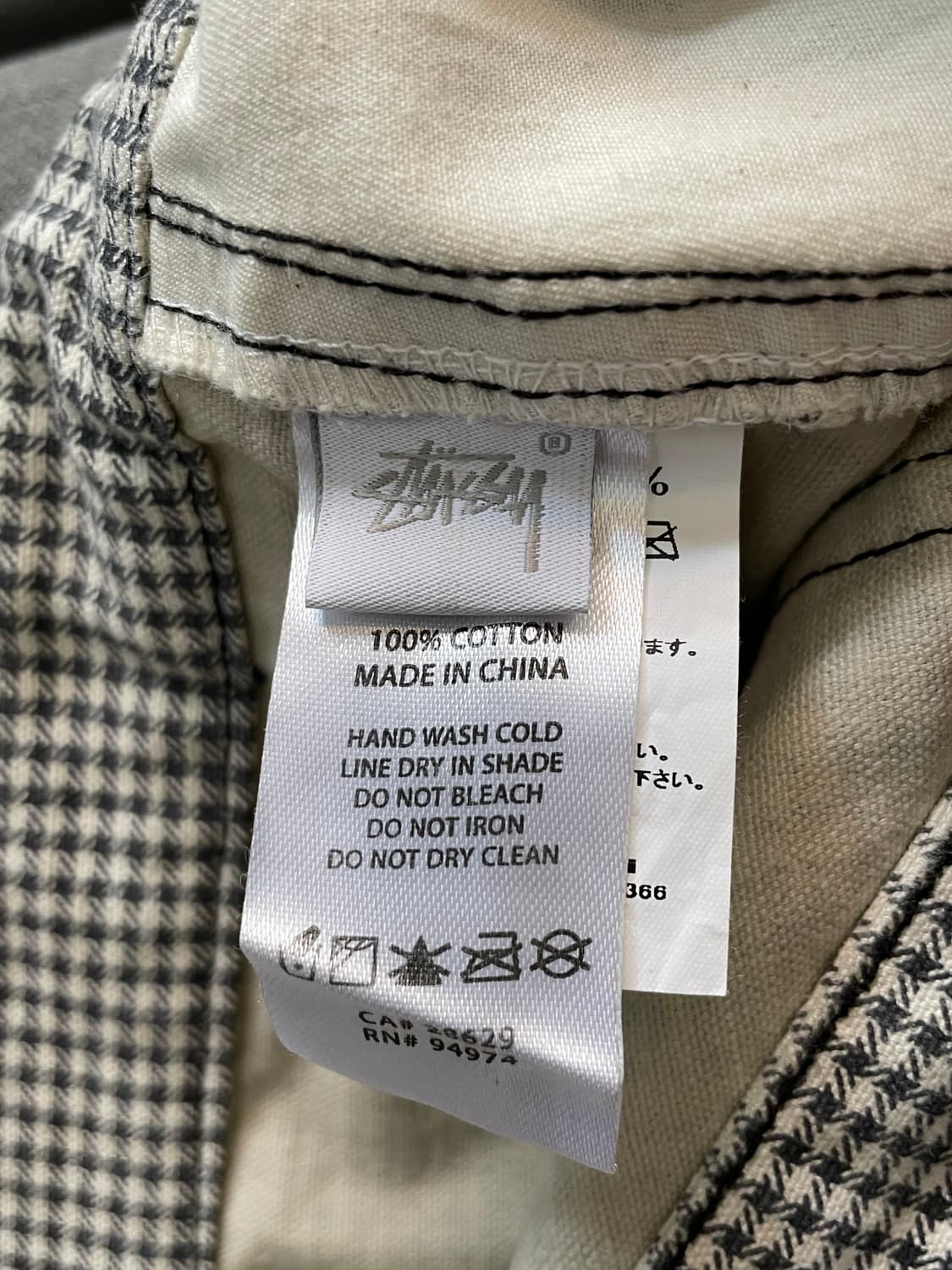 스튜시 셰퍼드 체크 더블니 팬츠바지 상품이미지3