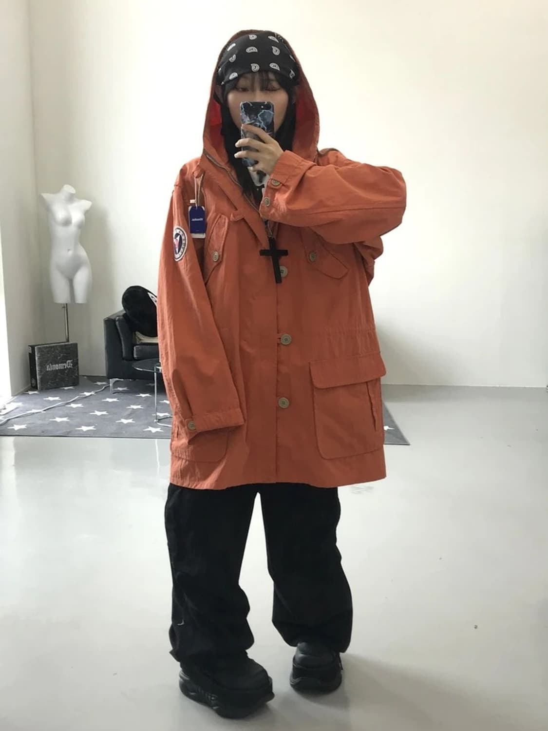  할리 데이비슨 오렌지 마운틴 파카 상품이미지1