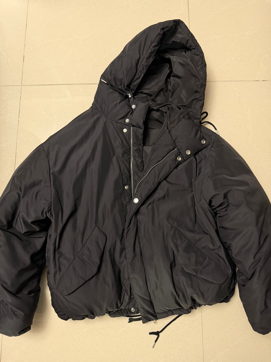 비슬로우 m65 덕다운 패딩 블랙 상품이미지1