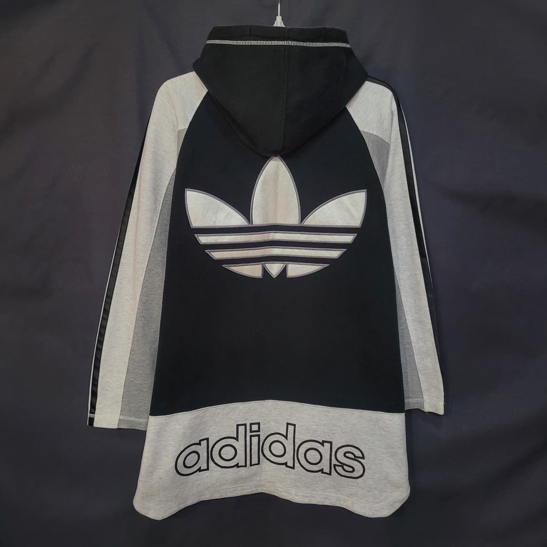 아디다스 불꽃 파이어버드 올드스쿨 90s 빅로고 아노락 후드 상품이미지4