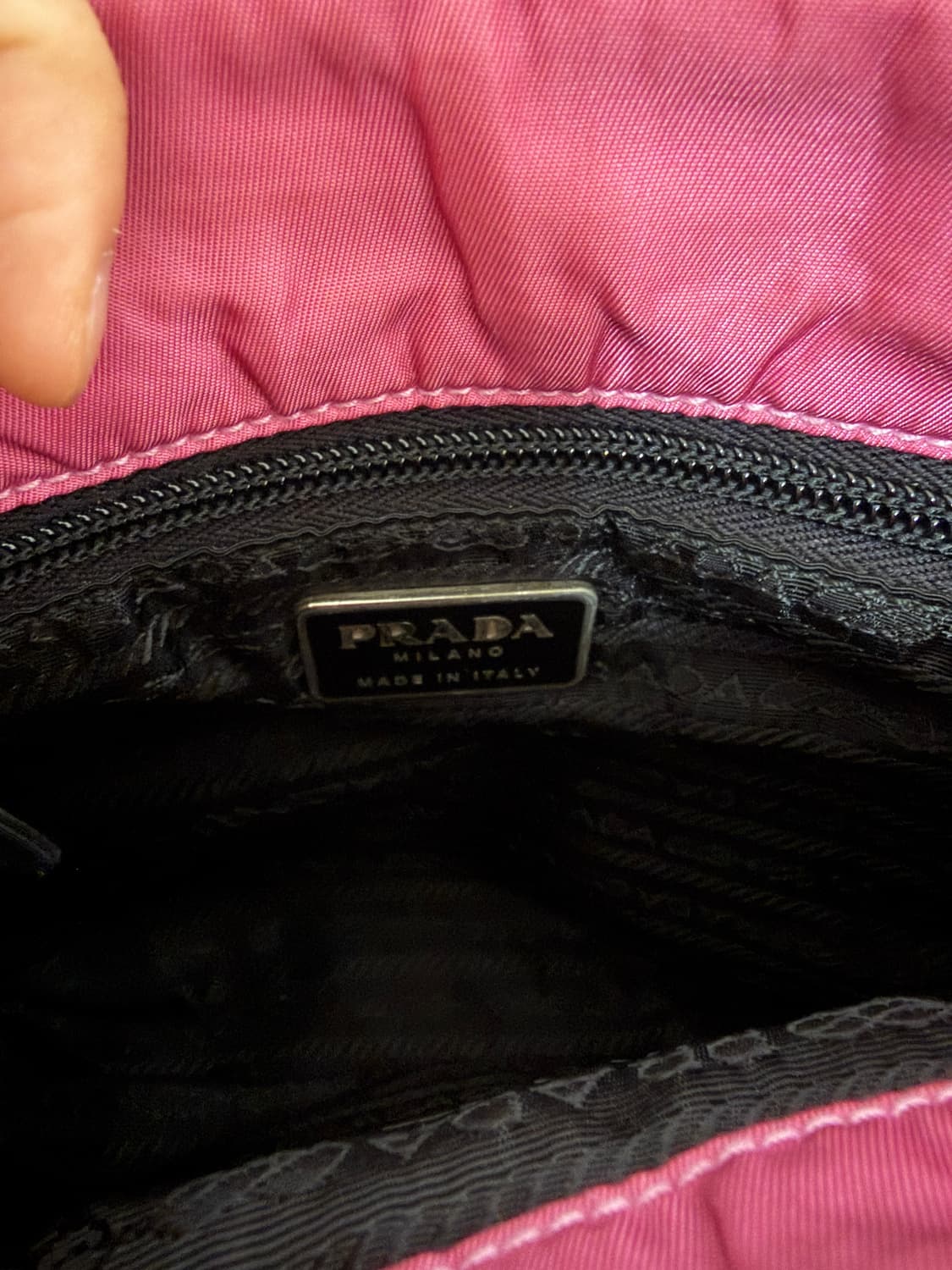 프라다 핑크 나일론 백(정품감정서 포함) 상품이미지7