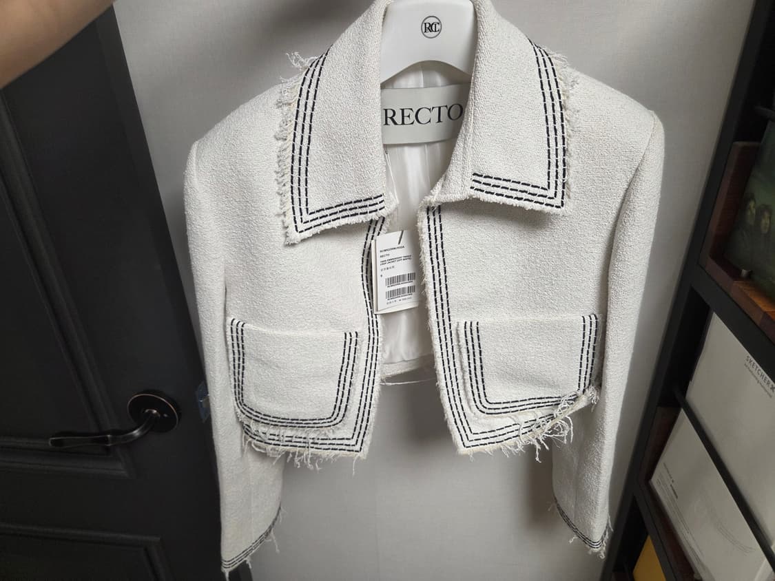렉토 자켓 TARA EMBROIDERY TWEED CROP JACKET 상품이미지2