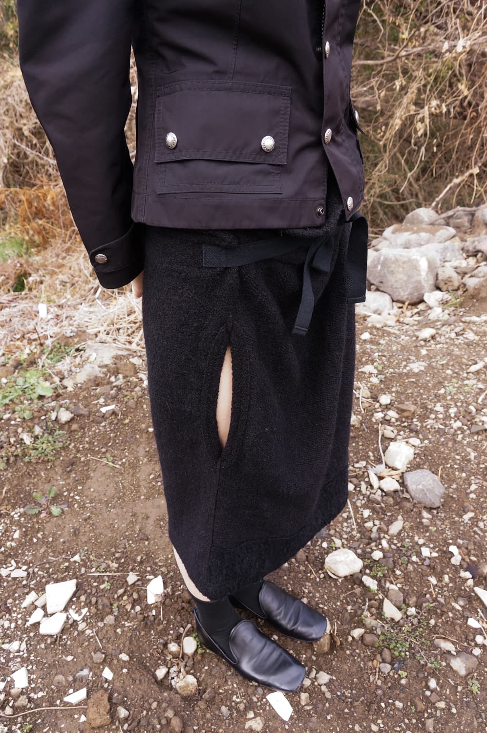 꼼데가르송 트리콧 컷오프 스커트 상품이미지1