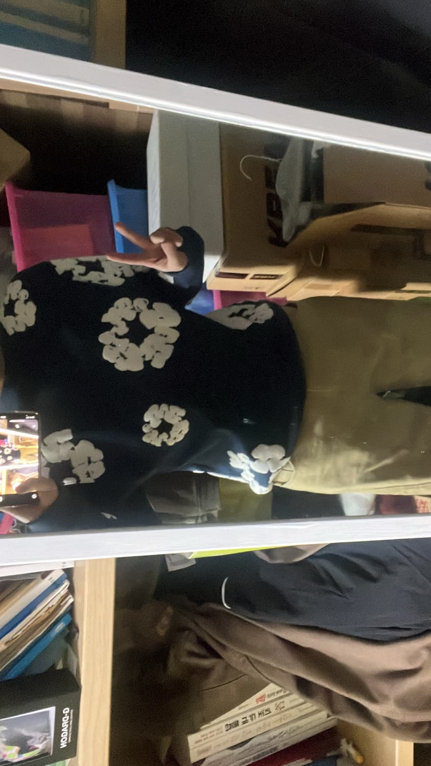 데님 티어스 롱슬리브 네이비 상품이미지1