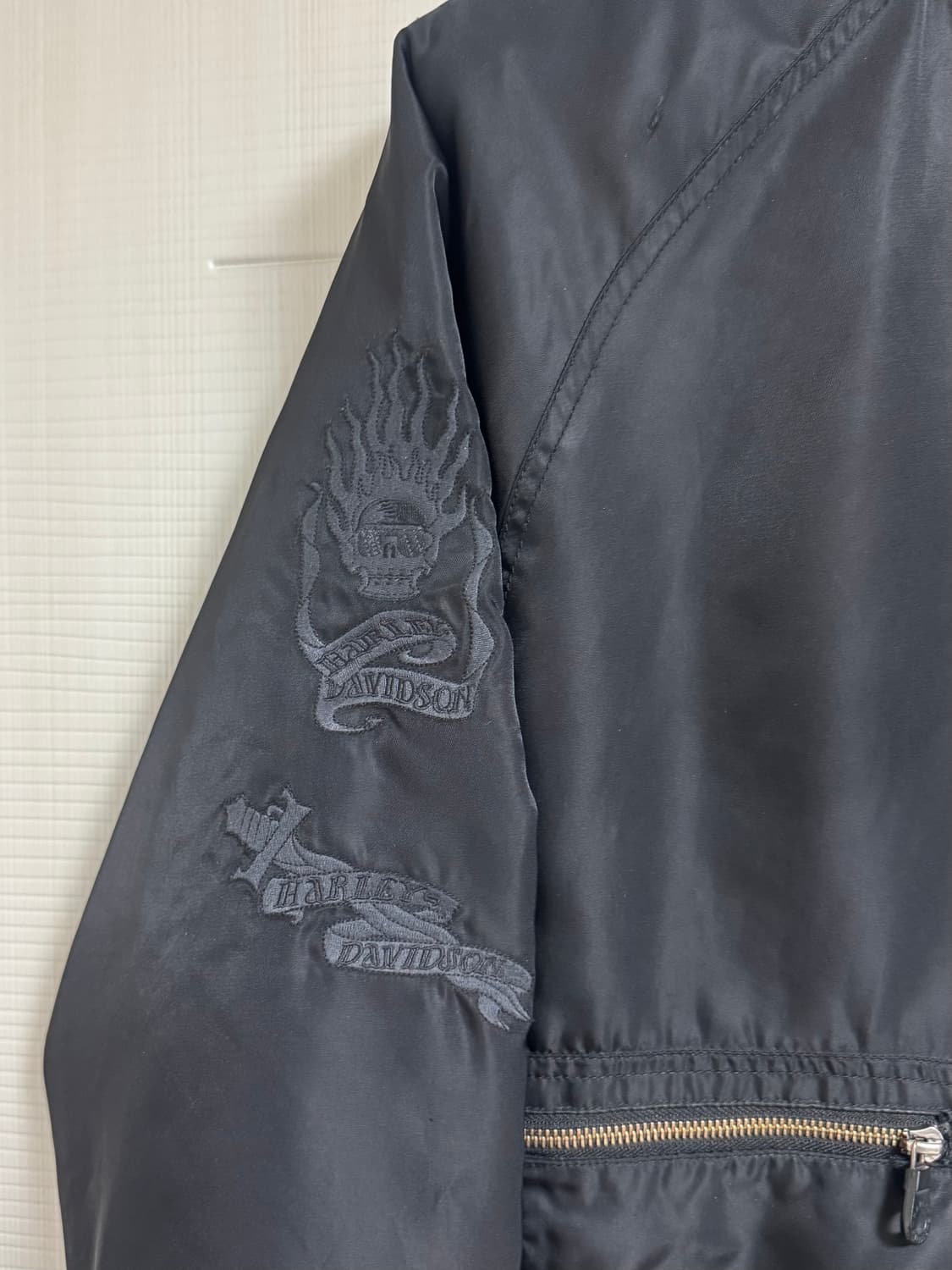 할리데이비슨 레더패치 항공점퍼 나일론자켓 L 상품이미지5