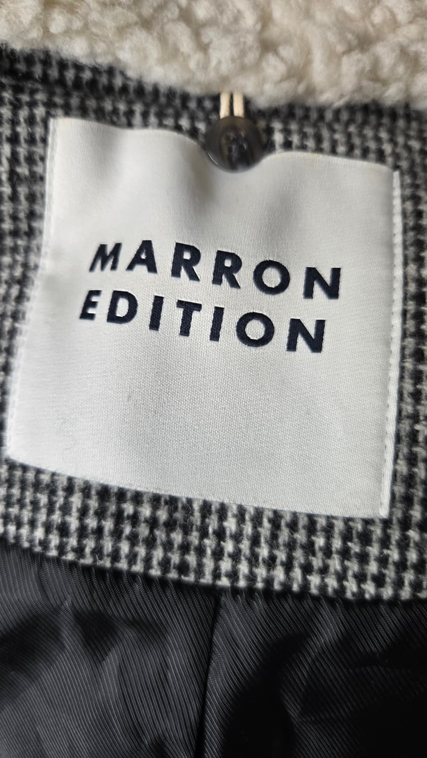 마론에디션 시어링카라 울코트 상품이미지5