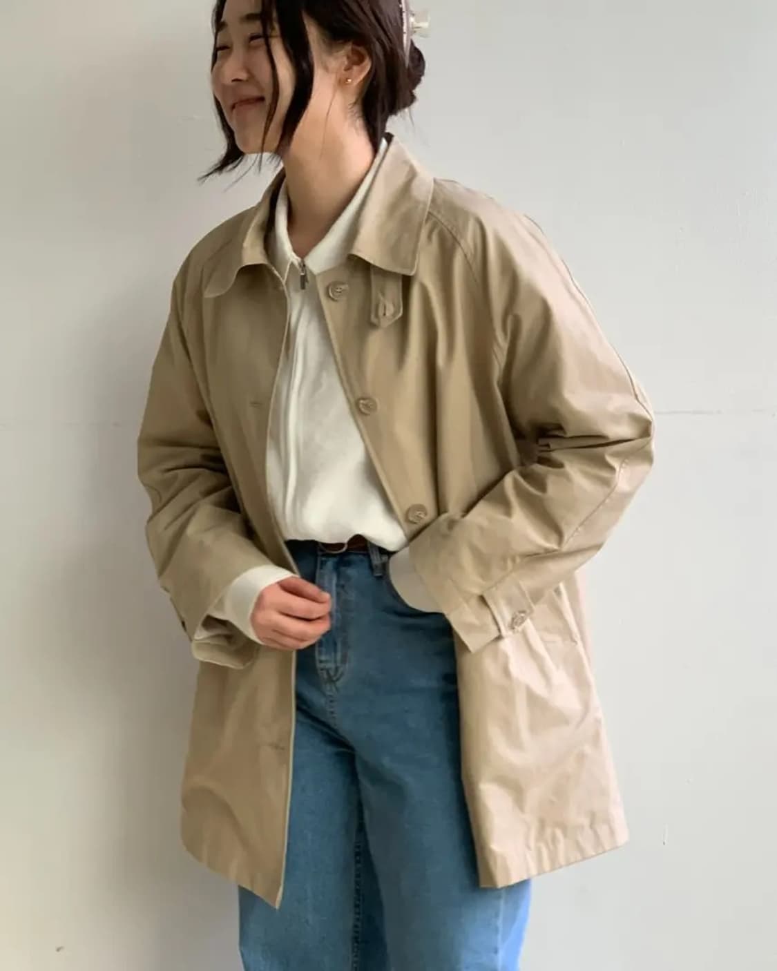 쉬이즈큐트 하프 트렌치코트 상품이미지1