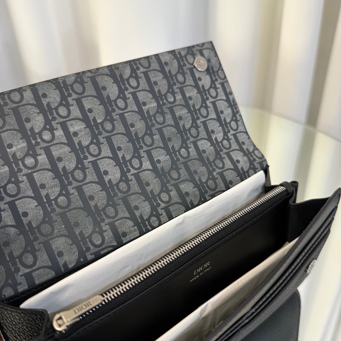 [새상품급] 디올 Privé 오블리크 플랩 장지갑 상품이미지5