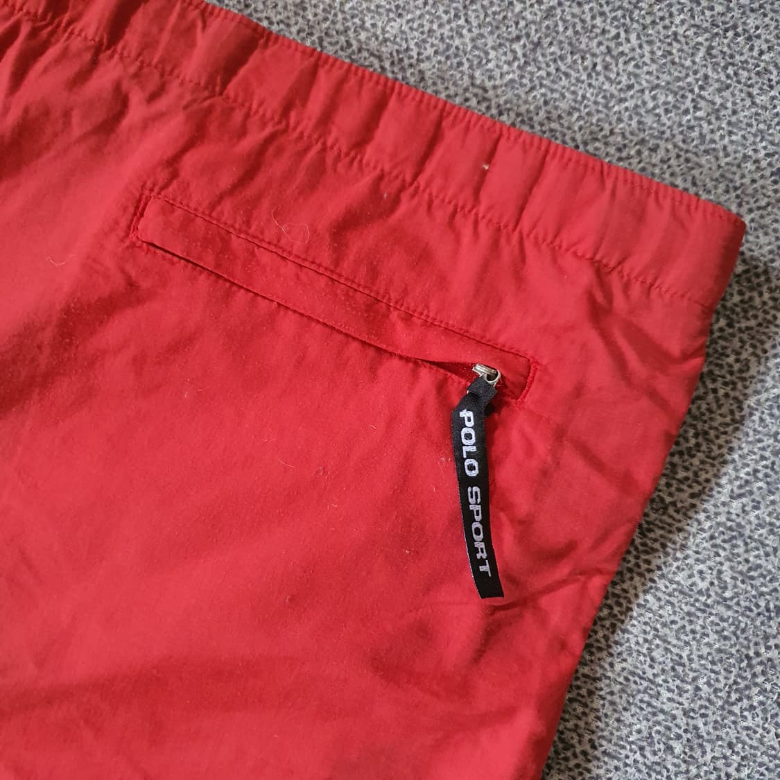 90s 폴로 스포츠 레드색 스윔 쇼츠 상품이미지10