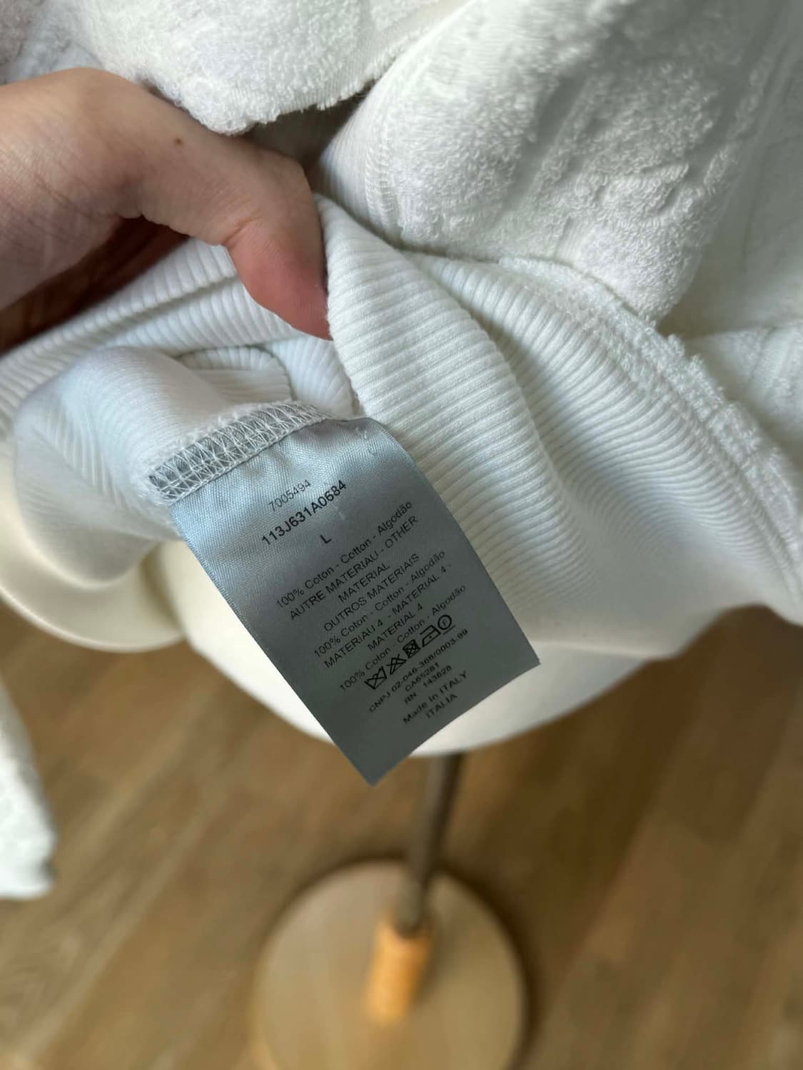 디올 오블리크 테리 후드티 상품이미지7