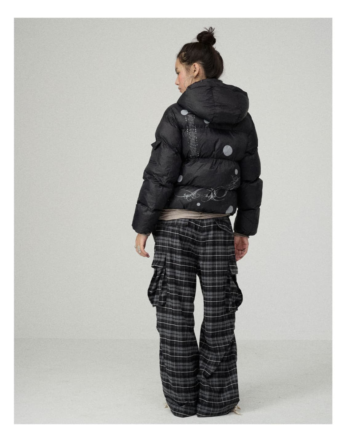 아키하라 패딩 블랙 S 상품이미지4