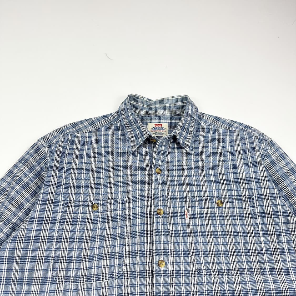 리바이스 오리지널 헤비 코튼 체크셔츠 (L) 상품이미지1