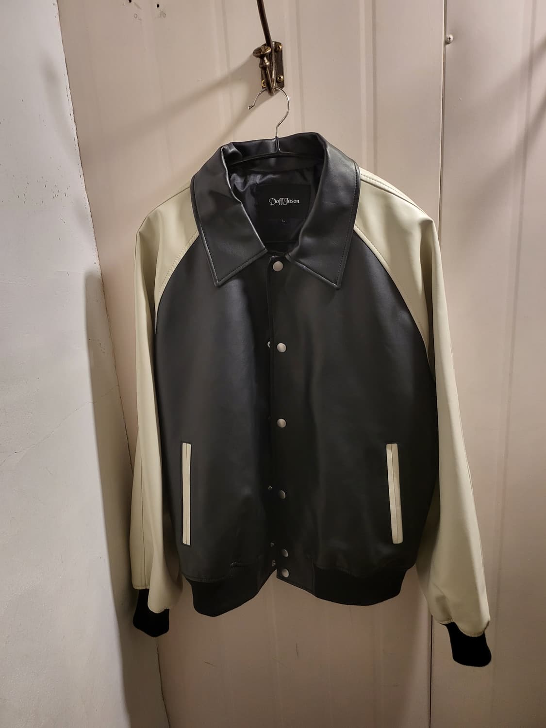 [L]도프제이슨 바시티 가죽 자켓 상품이미지2