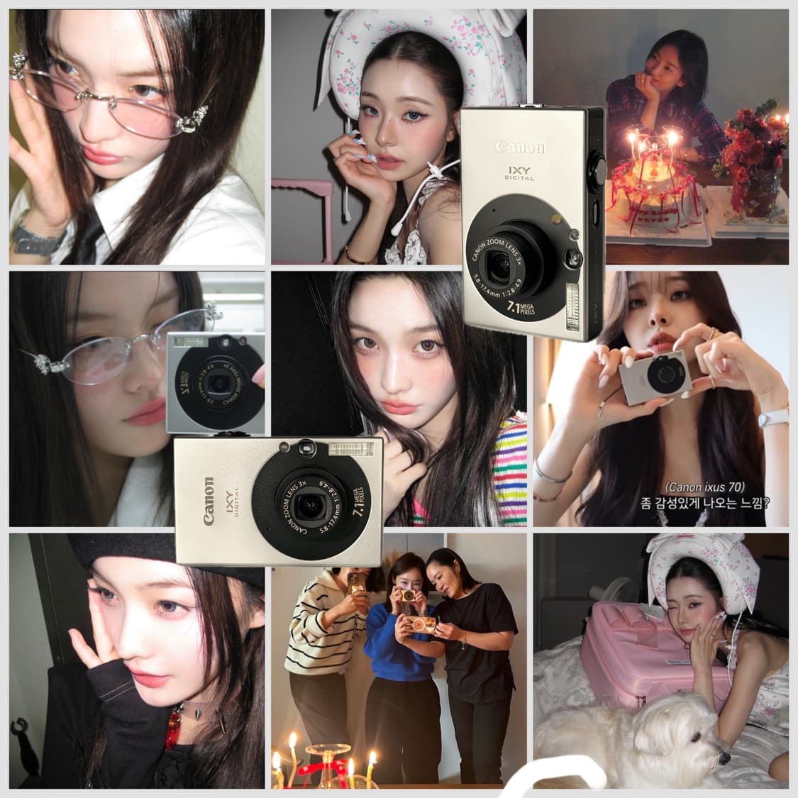 (강민경 아이브 리즈 은채) 캐논 ixus70블랙 (SD1000) 상품이미지9