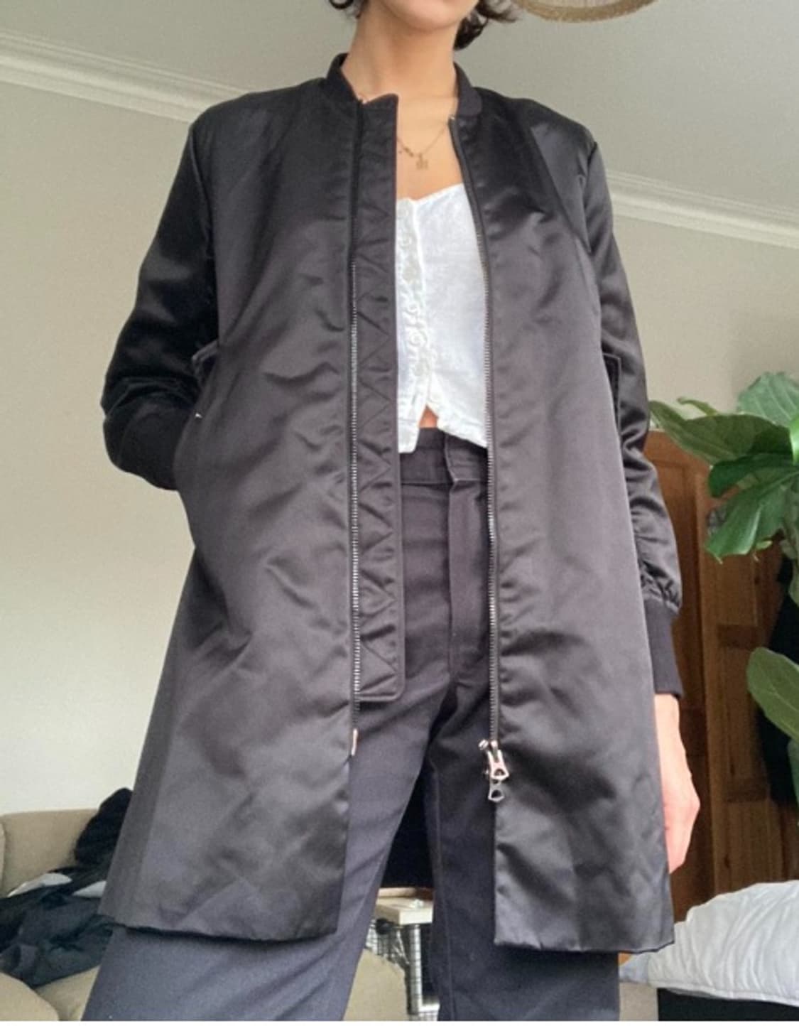 [38]아크네 스튜디오 이클립스 샤인 봄버 자켓 블랙 상품이미지8