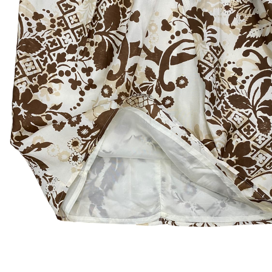 Marella, brown pattern mid skirt  상품이미지6