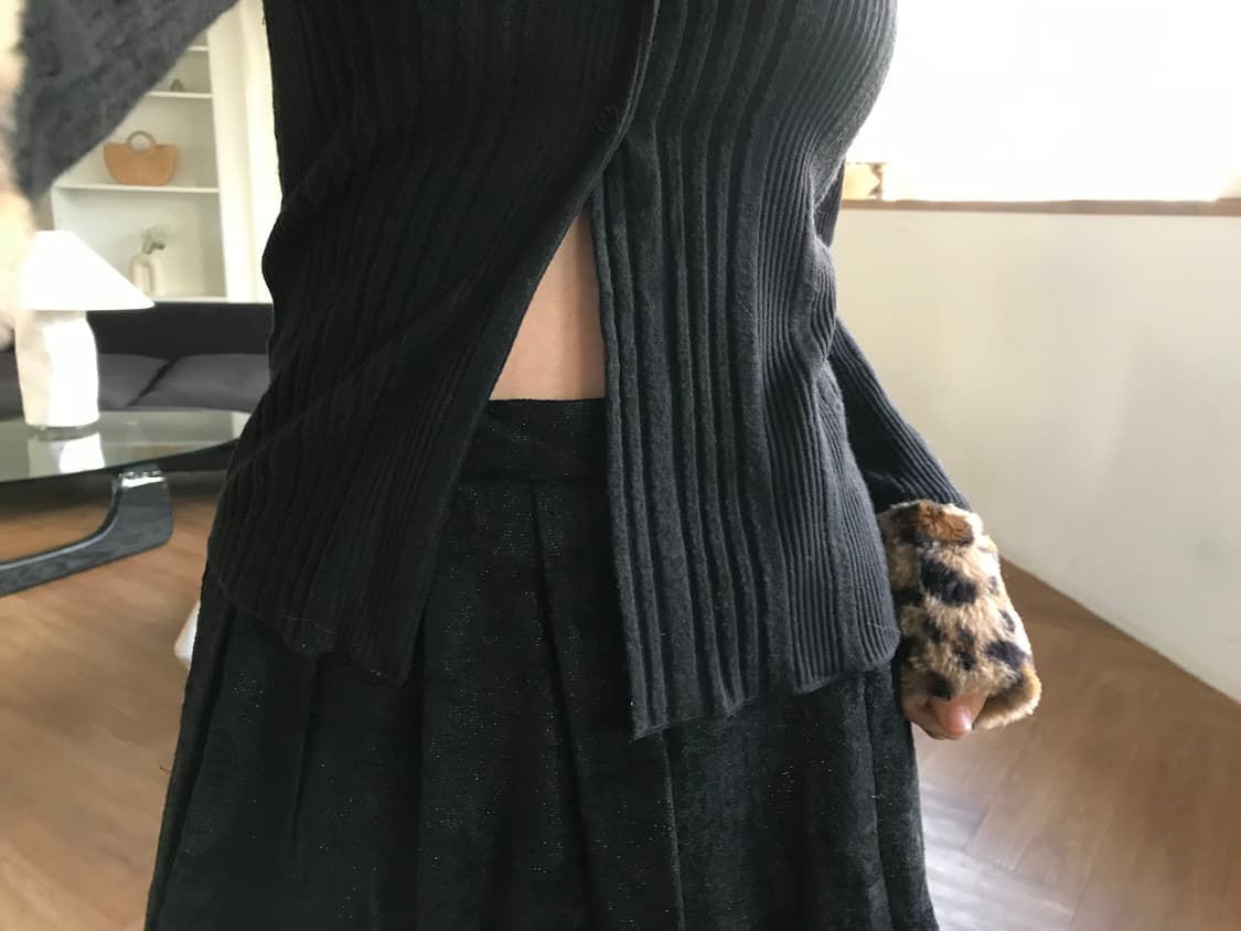 vintage pattern fur cardigan 상품이미지5