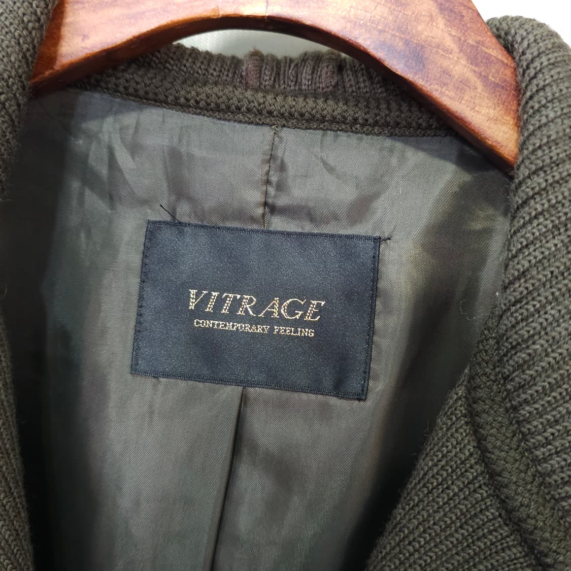 japan VITR AGE 니트 후드코트-우먼M 상품이미지8