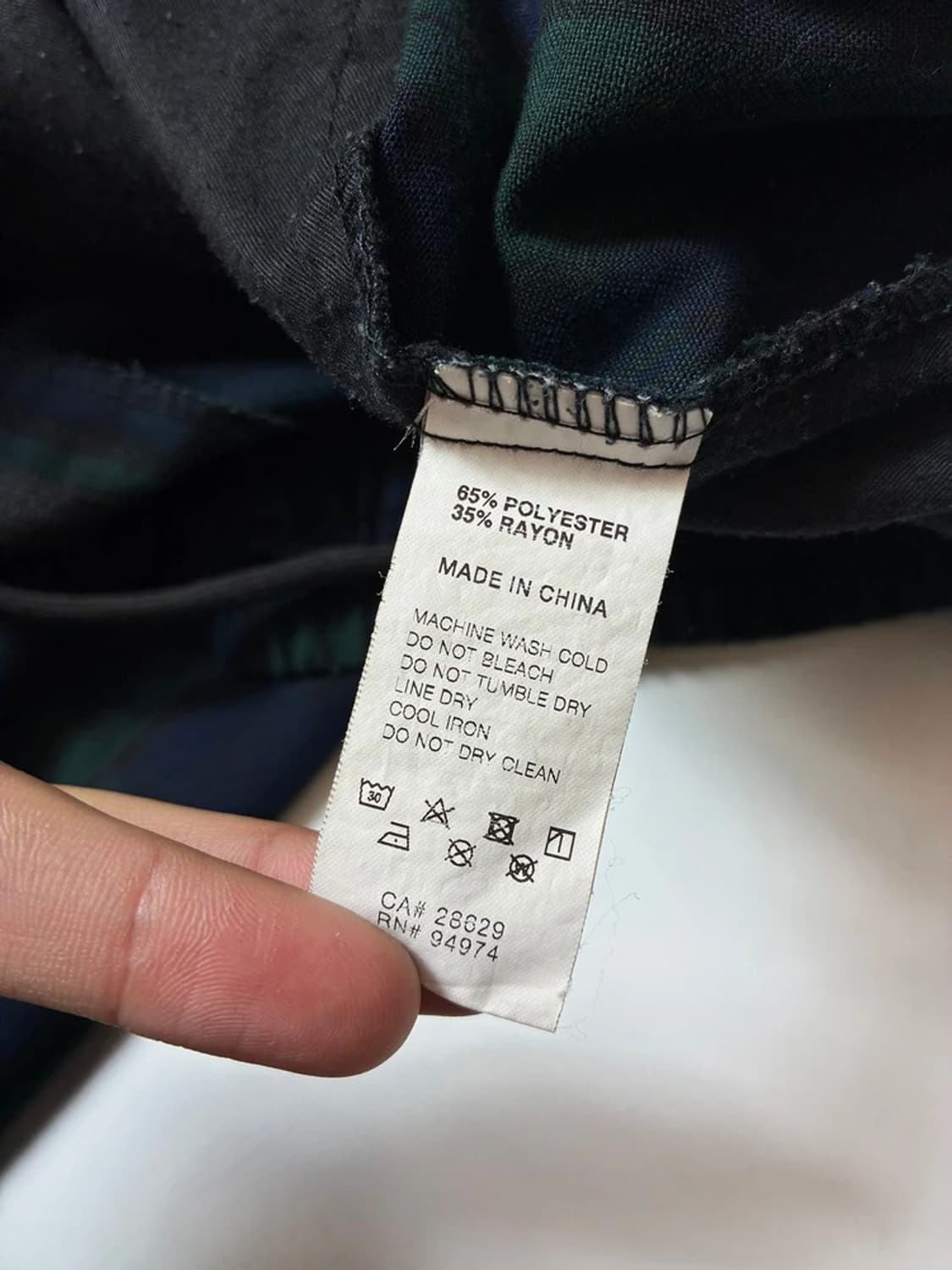 스투시 STUSSY 체크 레이온 와이드 팬츠 PN8873 상품이미지8