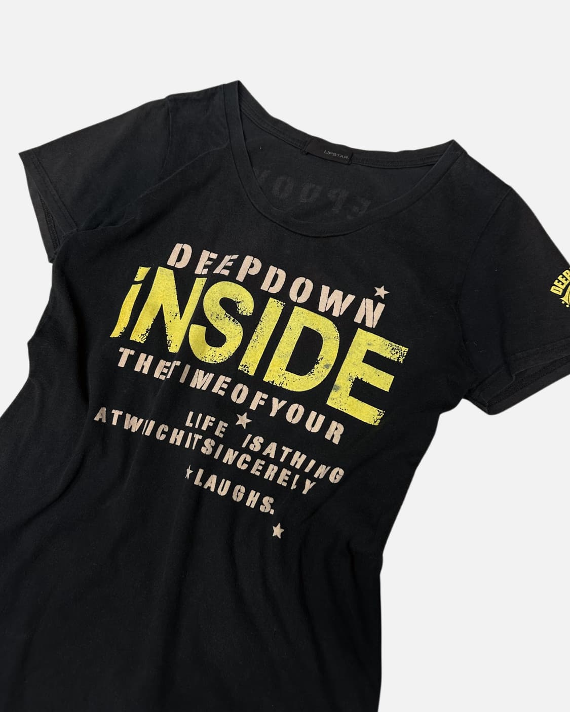 lettering printing embroidery t-shirt 상품이미지2