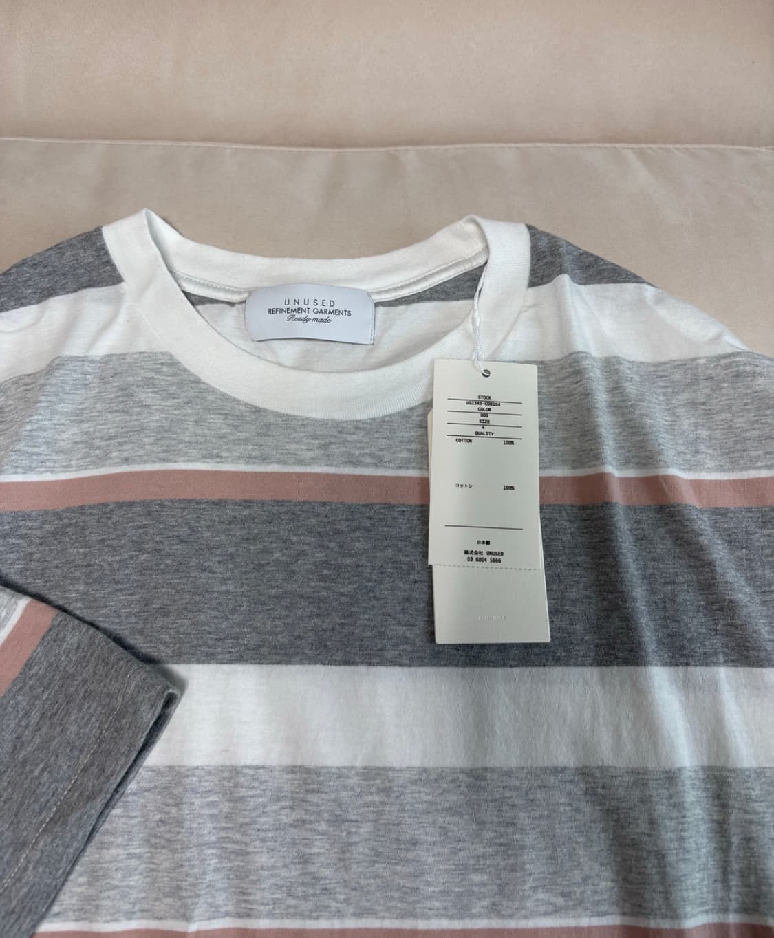 [4] 언유즈드 Border stripe t-shirt 상품이미지3