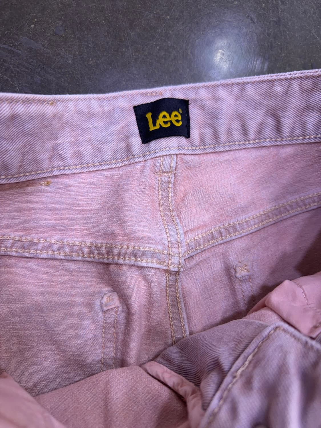 Lee 리 빈티지 인디언핑크 피그먼트 와이드핏 데님팬츠 27 상품이미지8