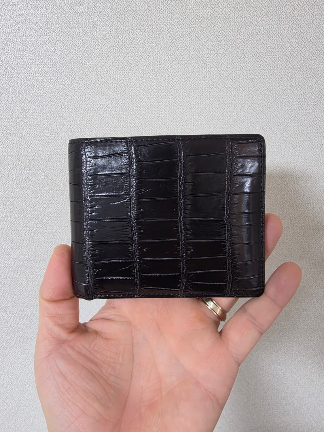 간조(Ganzo) 악어가죽 반지갑 + 가죽크림 상품이미지10