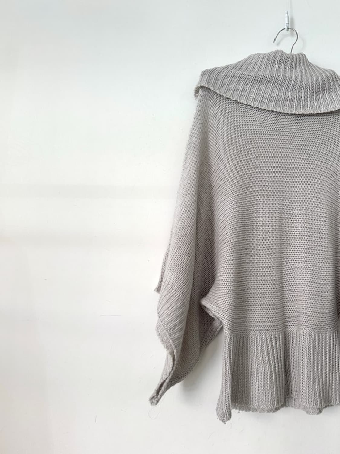High neck soul knit / light beige 상품이미지3