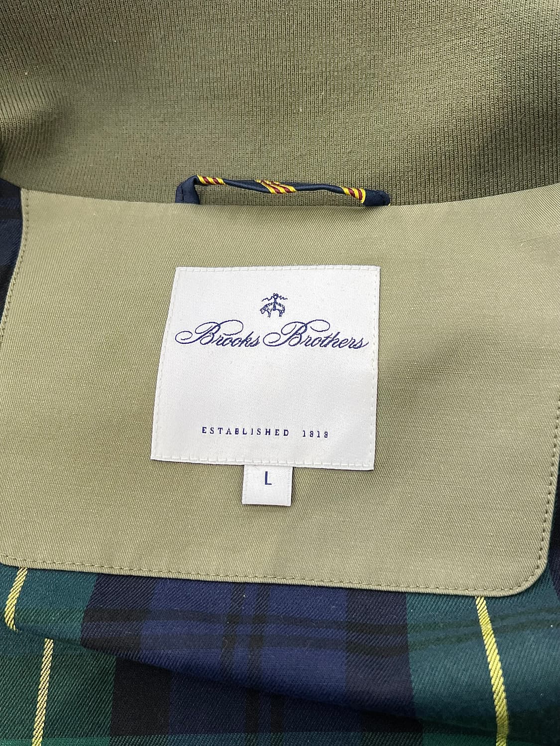 브룩스 브라더스 카키 클래식 바라쿠타 코튼 자켓 상품이미지7
