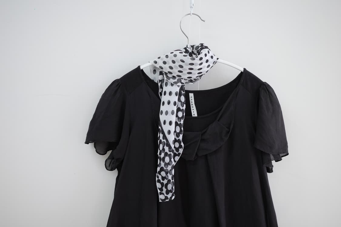 Dot flower pattern scarf 상품이미지4