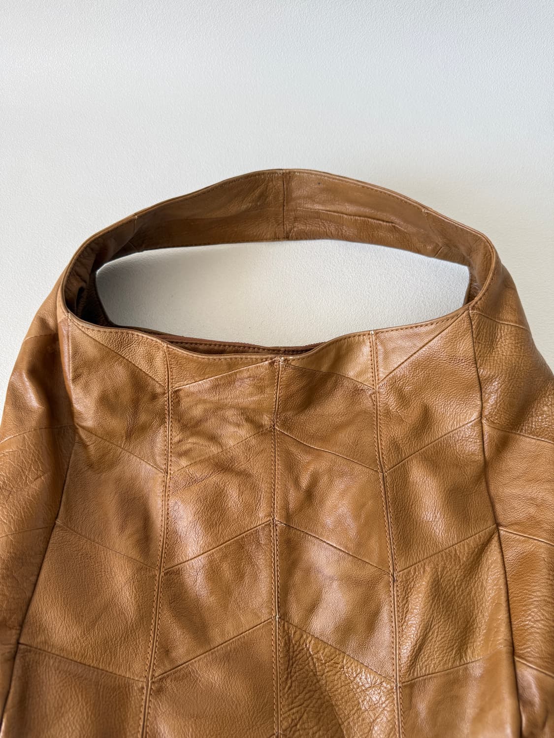 Pre owned 패치워크 레더 숄더백 상품이미지3