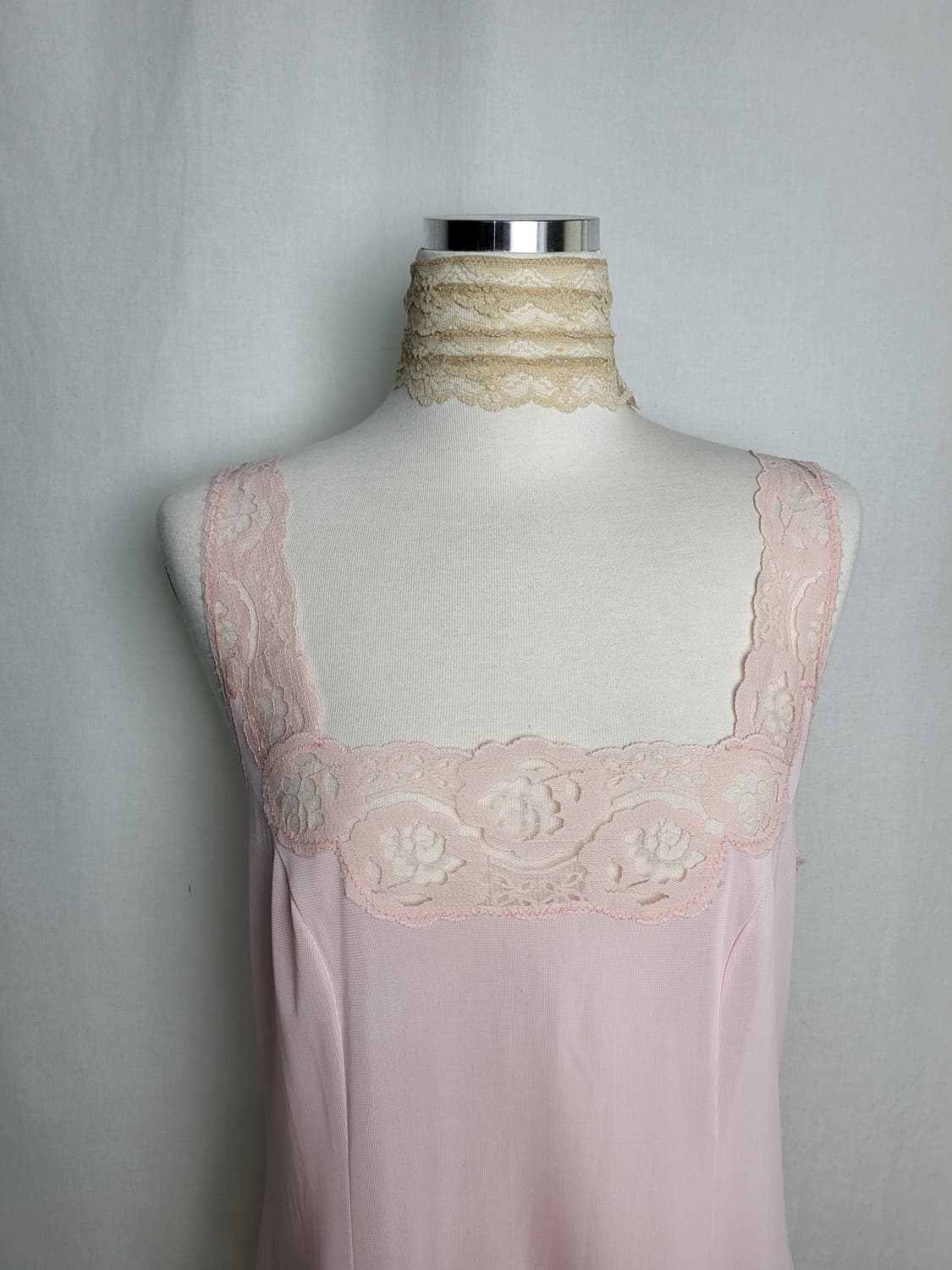 빈티지 로즈핑크 슬립 원피스 상품이미지2