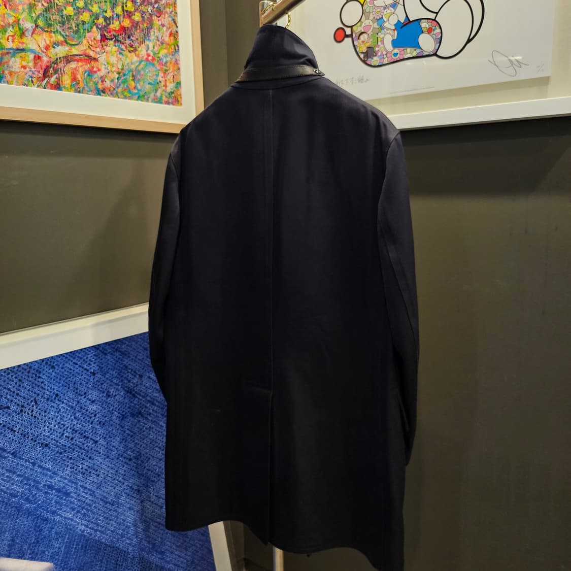 톰포드 체스터필드 레더 트리밍 코트 상품이미지5